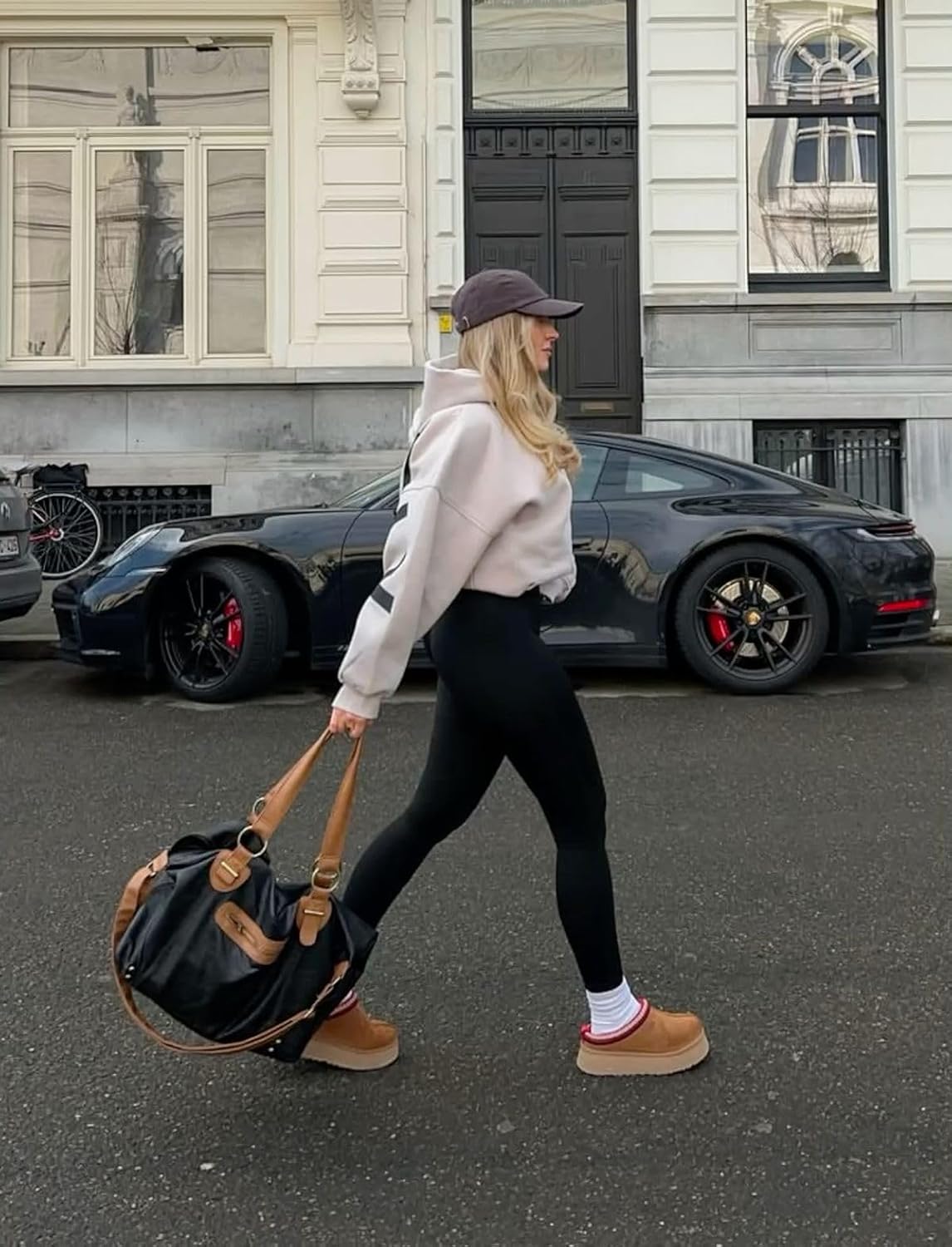 Women's Fleece Lined Leggings Thermal Warm Winter Leggings High Waisted Tummy Control Jogger Yoga Pants with Pockets - Image 7