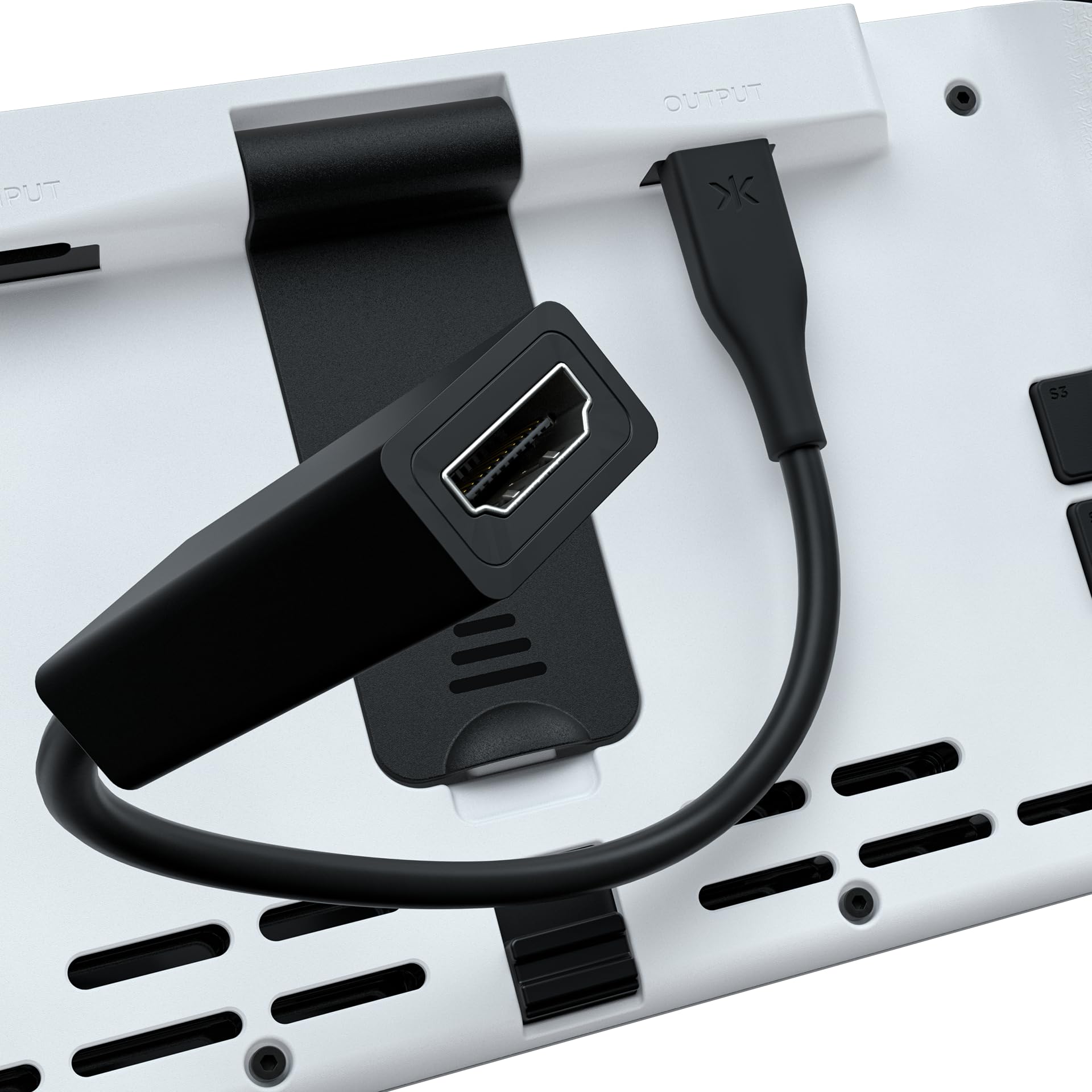 CRKD Nitro Deck+ - Controller portatile Pro per Nintendo Switch e modello OLED, agganciabile per TV, sidekicks programmabili e pulsanti posteriori, sistema True Collection (Clear White Edition)
