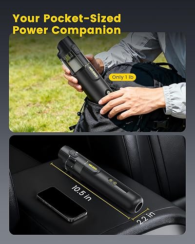 Miniatura 5 de Mr.ego Aspiradora portátil inalámbrica para automóvil, 2 modos de 9,00018,000 Pa, aspiradora de alta potencia y soplador de aire, aspiradora de mano