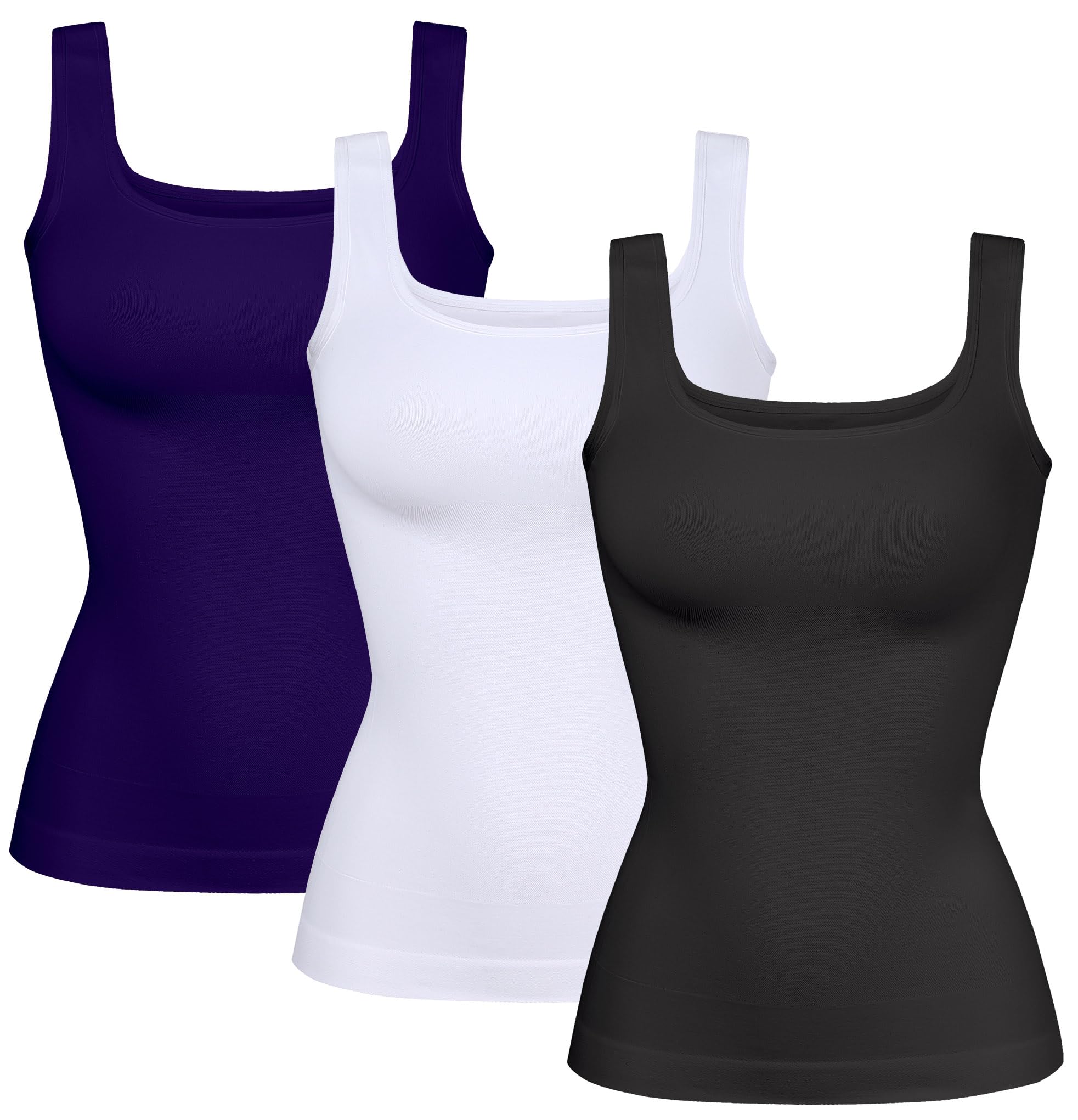 YIOIOIO Womens Shapewear Tank Top Square Neck Tummy Control Compression