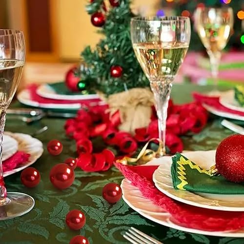 Miniatura 5 de 160 perlas para relleno de jarrón y perlas sin agujero, cuentas para Navidad, boda, centro de mesa, decoración del hogar (rojo)