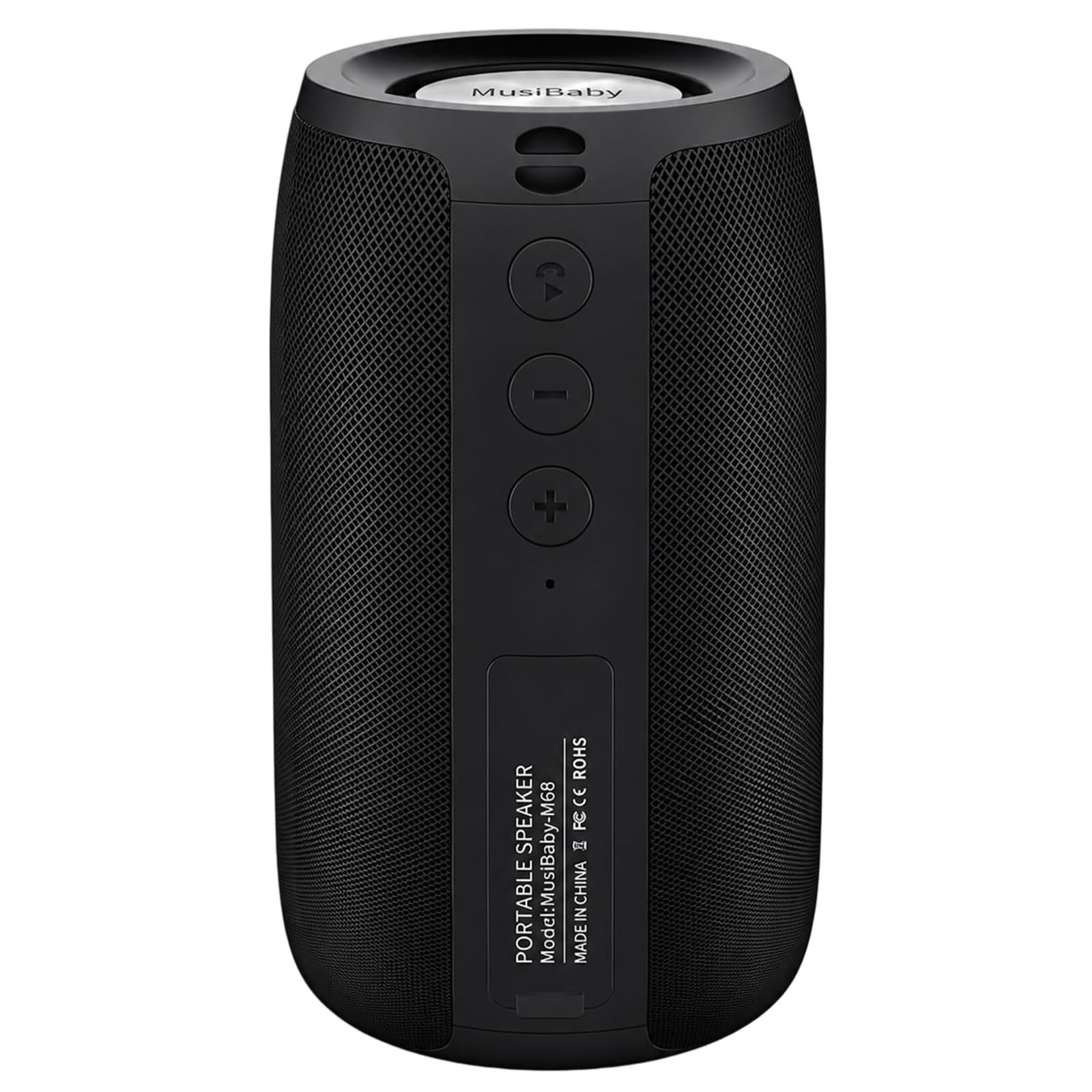 Musibaby M68 Bluetooth Speaker, 12W, IPX5, Black