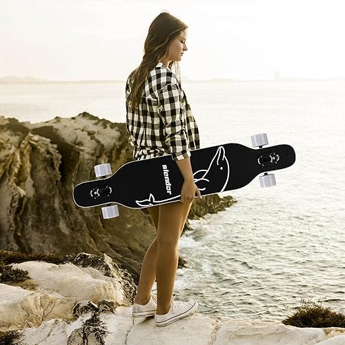 Miniatura 7 de Slendor - patineta longboard de madera de arce (42.0in), para freestyle, curvatura cóncava