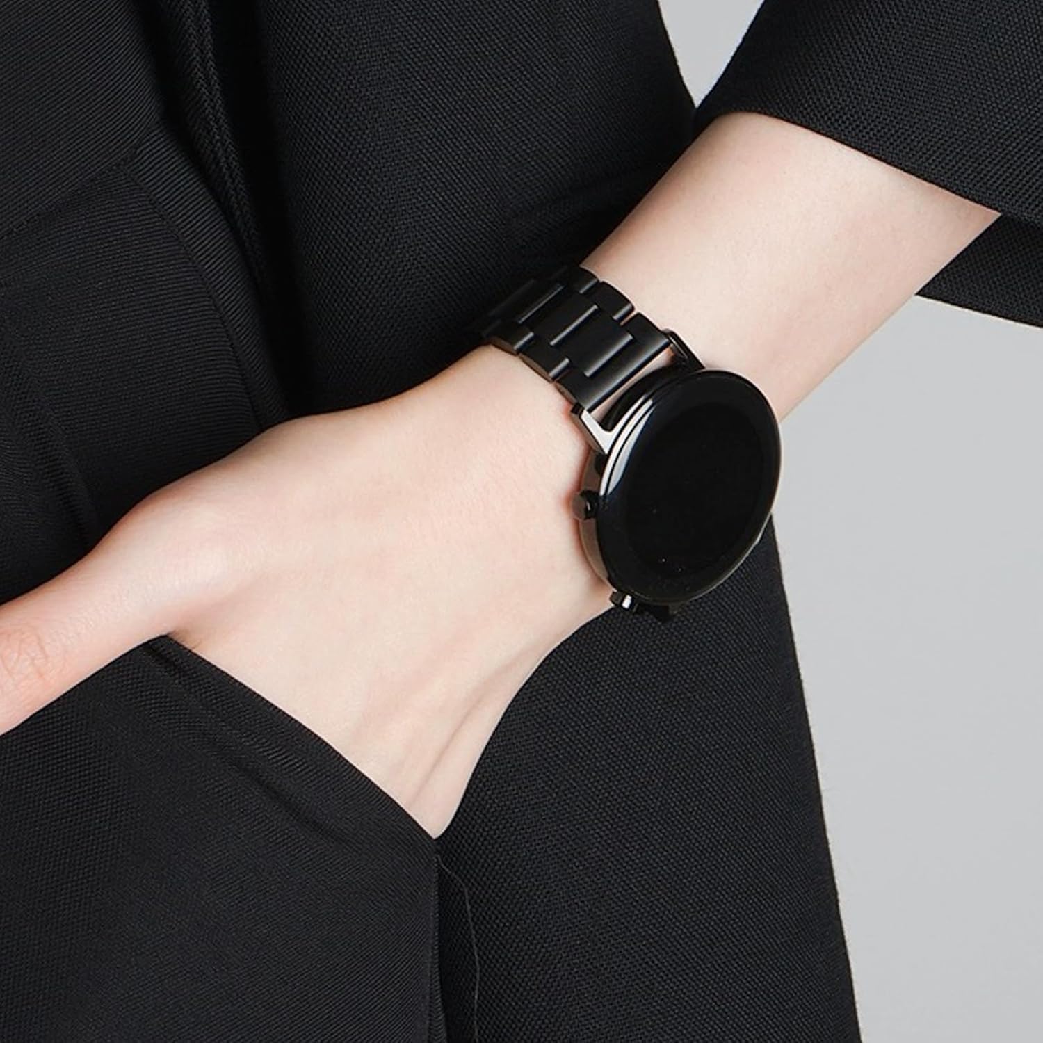 Stainless Steel Watch Band Quick Release Premium Brushed Matte Metal Watch Strap Bracelet 16mm 18mm 20mm 22mm 24mm Universal Stainless Steel Smartwatch Replacement Band Strap Men Women - Image 8