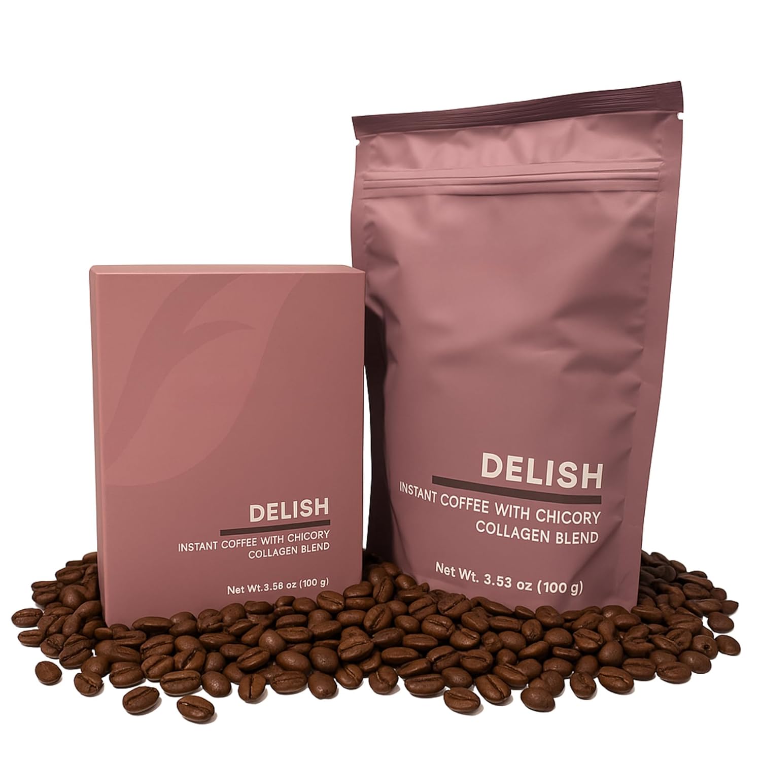 Chicory Coffee and Collagen Instant Blend (1pack) - NutriCoffe 100g/3.52 oz - Soluble Blend - Supports Skin & Joint Health - Instant - Nutriplus