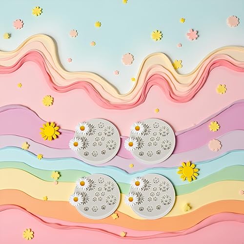 Miniatura 7 de 4 moldes de silicona con forma de margarita, molde de caramelo para fondant, mini moldes de chocolate con flores para decoración de pasteles,