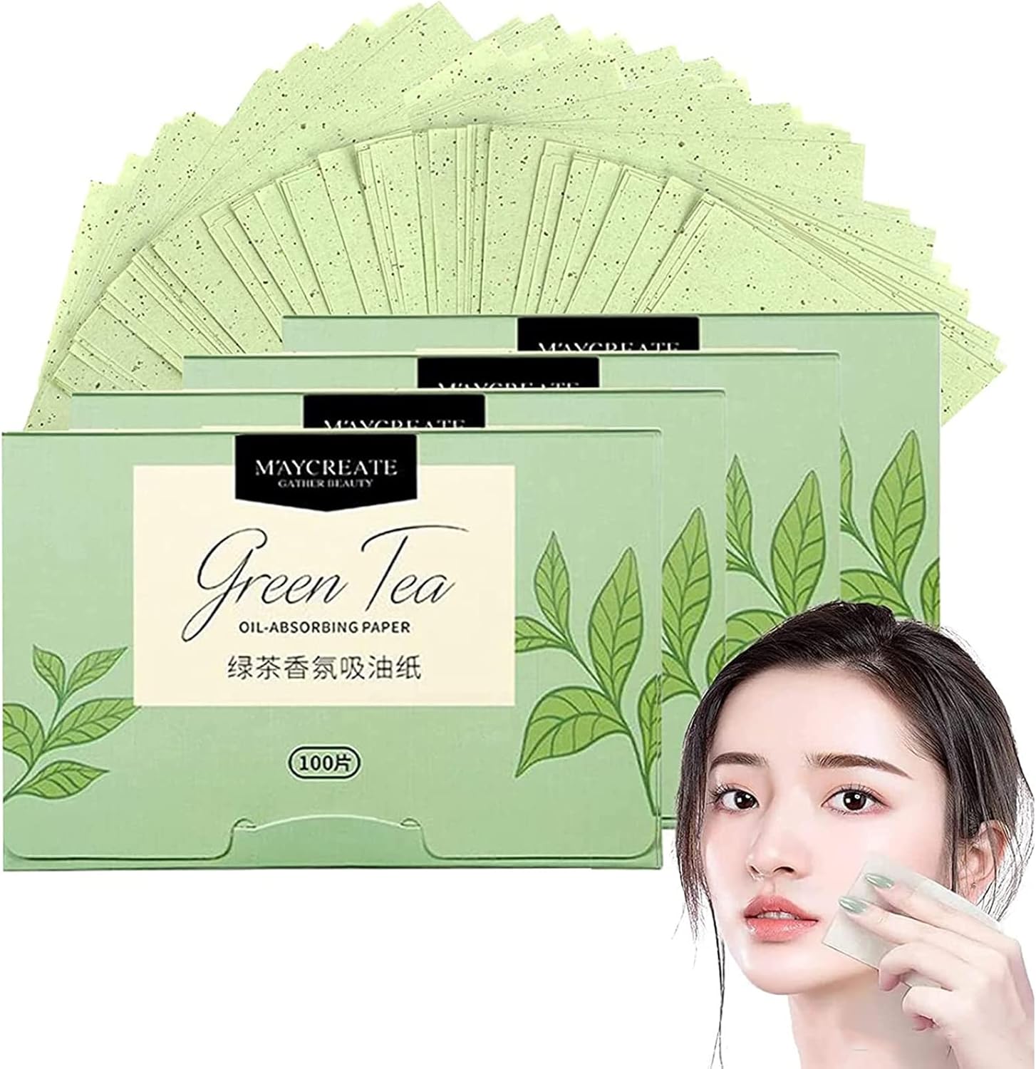 400pcs Face Oil Blotting Paper Face Care Oil Control Film Oil Absorbent Leaves,Oil Absorbent Paper Oil Absorbent Makeup Sheets Paper