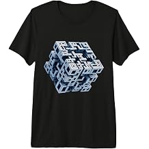 Science Geek Geometry Tesseract Premium Tri-Blend T-Shirt