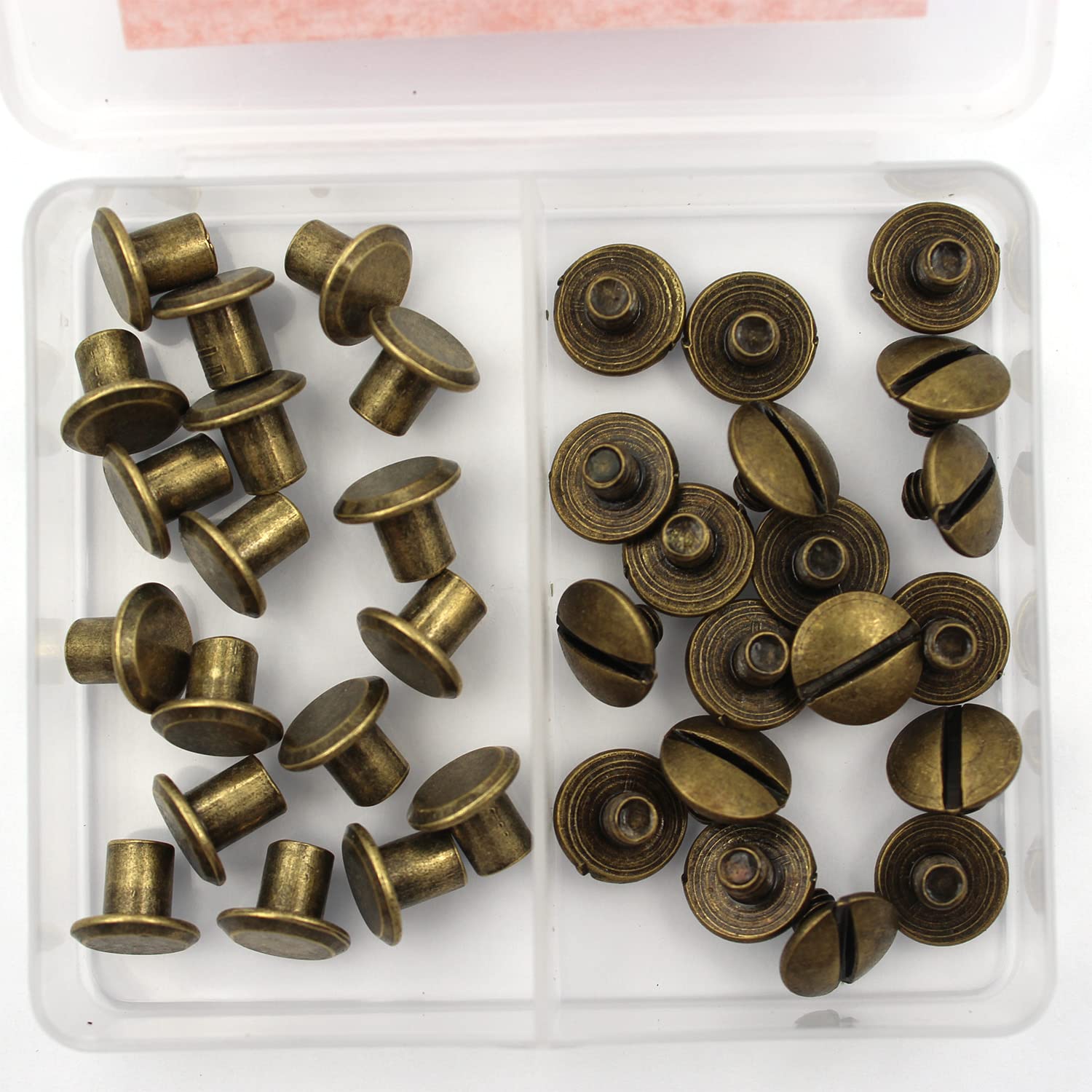 36 Bronze Chicago Binding Screws - DIY Leather Crafts -5 36 Bronze Chicago Binding Screws - DIY Leather Crafts -5