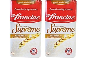 Farine Francine French T45 Supreme Wheat Flour 2 Pack - 4.4 lbs Total