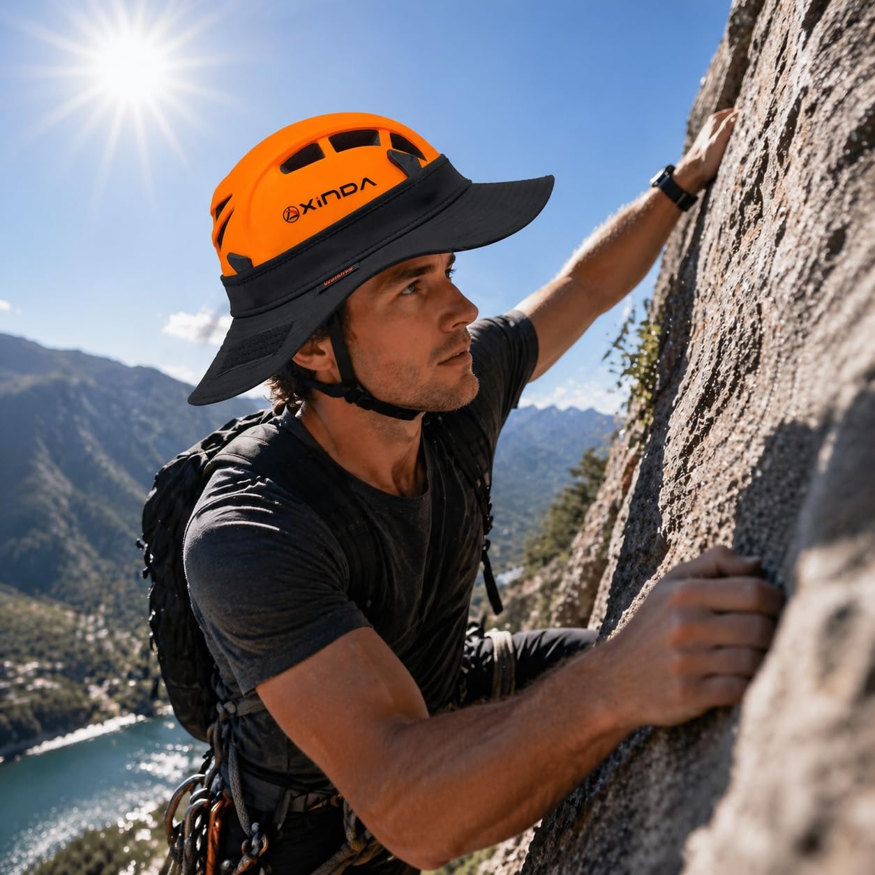 Casque D'escalade Ongoion – ABS Résistant Aux Chocs, Réglable 58-64 Cm, 11 Aérations – Pour Alpinisme, Spéléo, Kayak