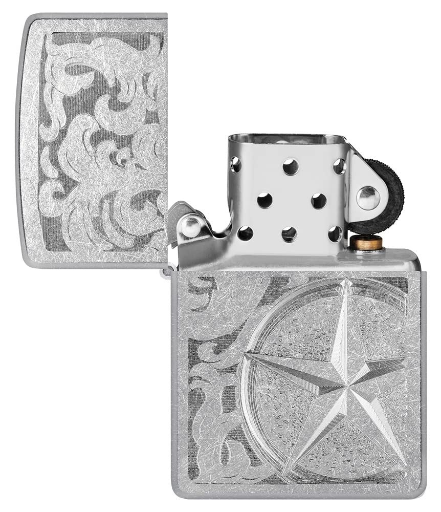 Zippo AE180797 207 Star Struck Street Chrome Windproof Lighter