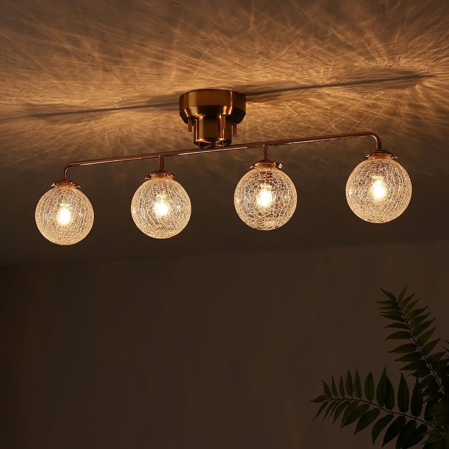 VENTOTA シーリングライト　ガラス　4灯 Amazon.co.jp: VENTOTA シーリングライト ゴールドフレーム