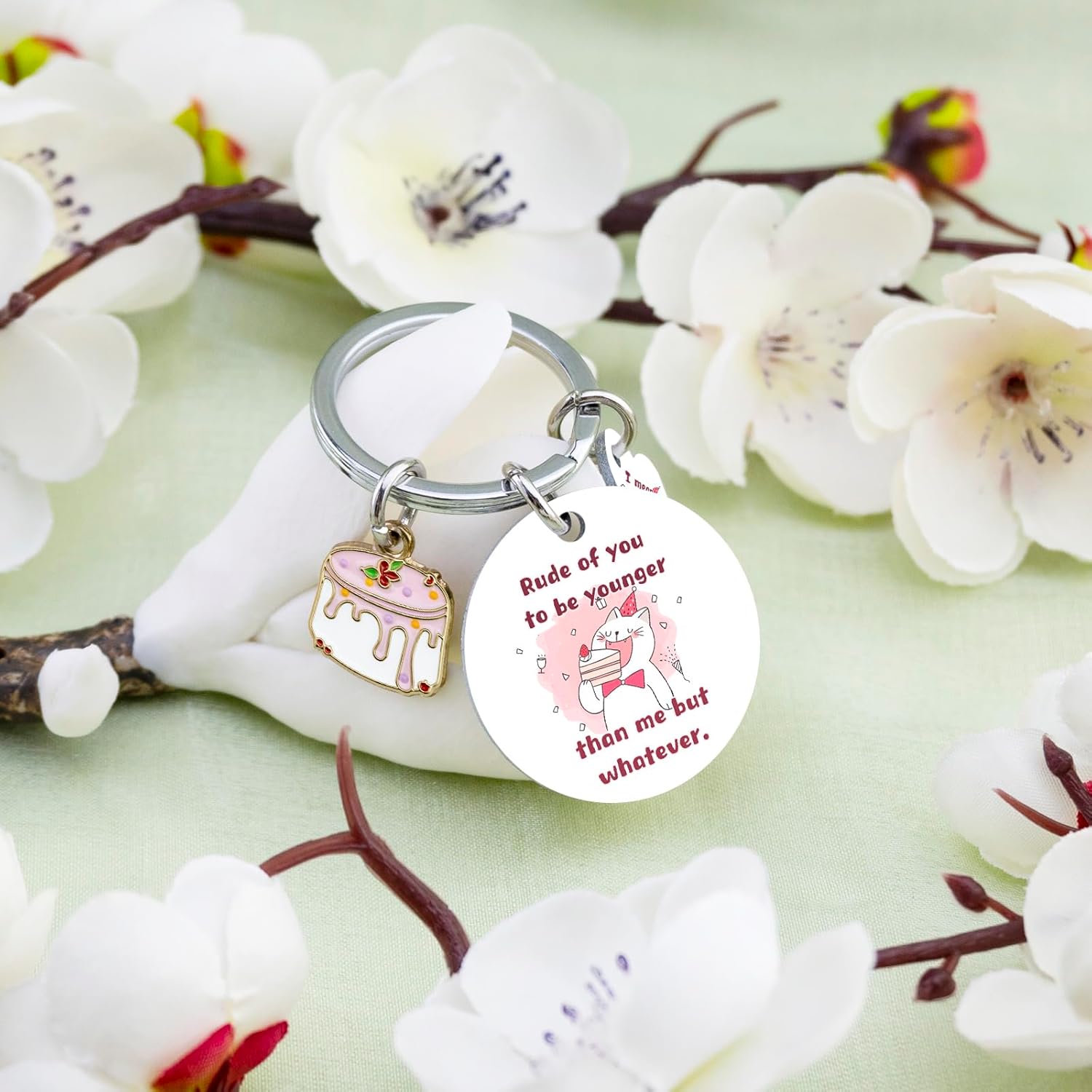 Funny Birthday Gifts for Women Friend Keychain Birthday Gifts for Women Friendship Gift for Best Friend Woman Keychain for BFF Sister - Image 4