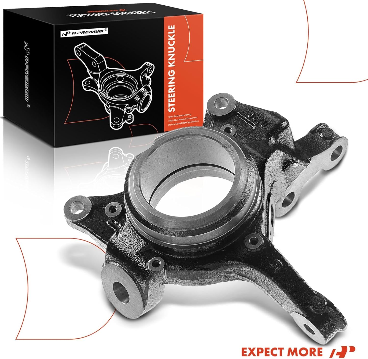 A-Premium Front Right Suspension Steering Knuckle Compatible with Lexus RX350 2010-2015, RX450h 2010-2015 & Toyota Highlander 2008-2019, Sienna 2011-2019, Passenger Side