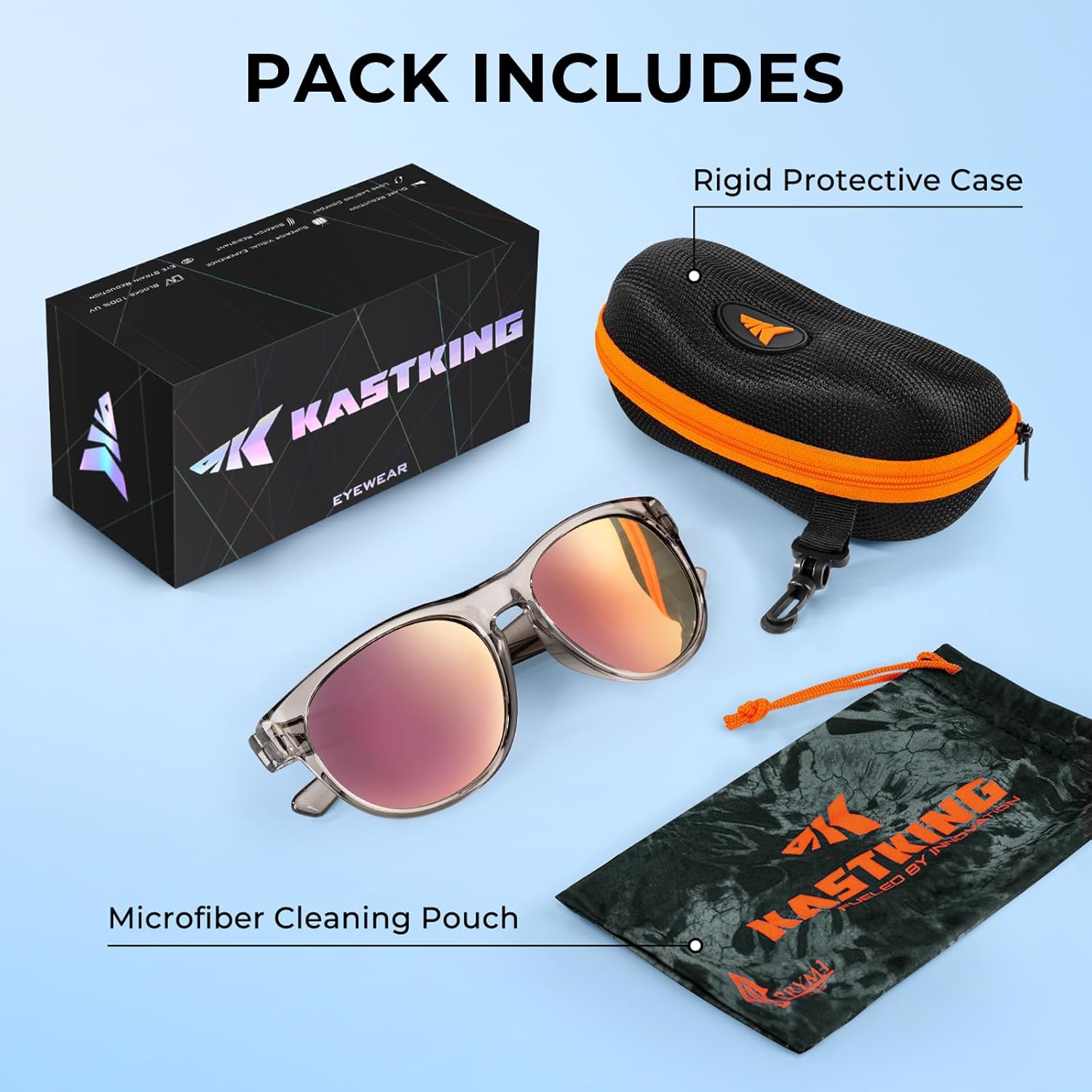 KastKing Alsea Polarized Bifocal Sports Sunglasses, PuriVex Water & Salt Repellent, Grilamid Frame, Fishing, Men Women - Image 7