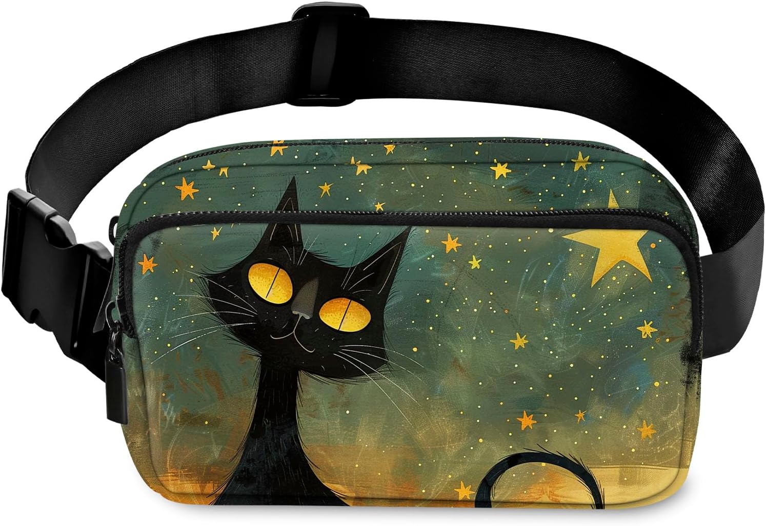 Cat Fanny Pack for Women Belt Bag Casual Waist Bags for Running Workout Hiking Traveling