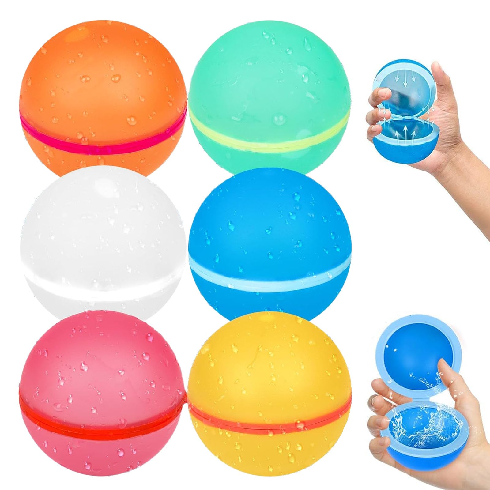 Juegos De Agua Para Niños 12 Globos De Agua Reutilizables Para