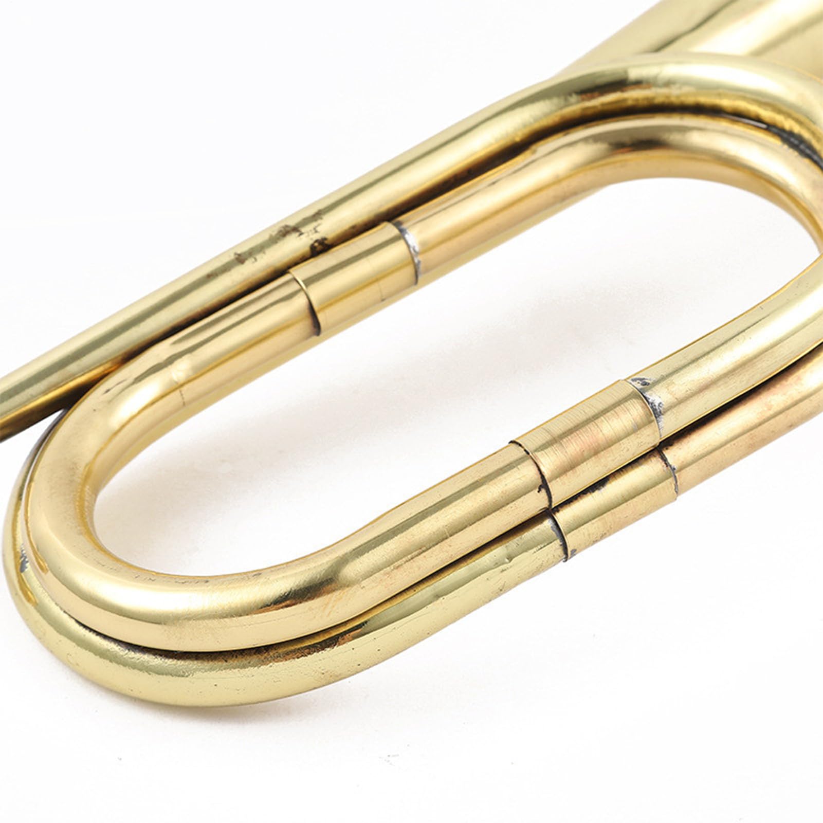 Trompeta De Caballería Retro Estándar | Instrumento De Viento Escolar | Corneta De Latón | Instrumento Musical De Viento para Principiantes Niños Banda Escolar Orquesta Batalla Festivales Eventos