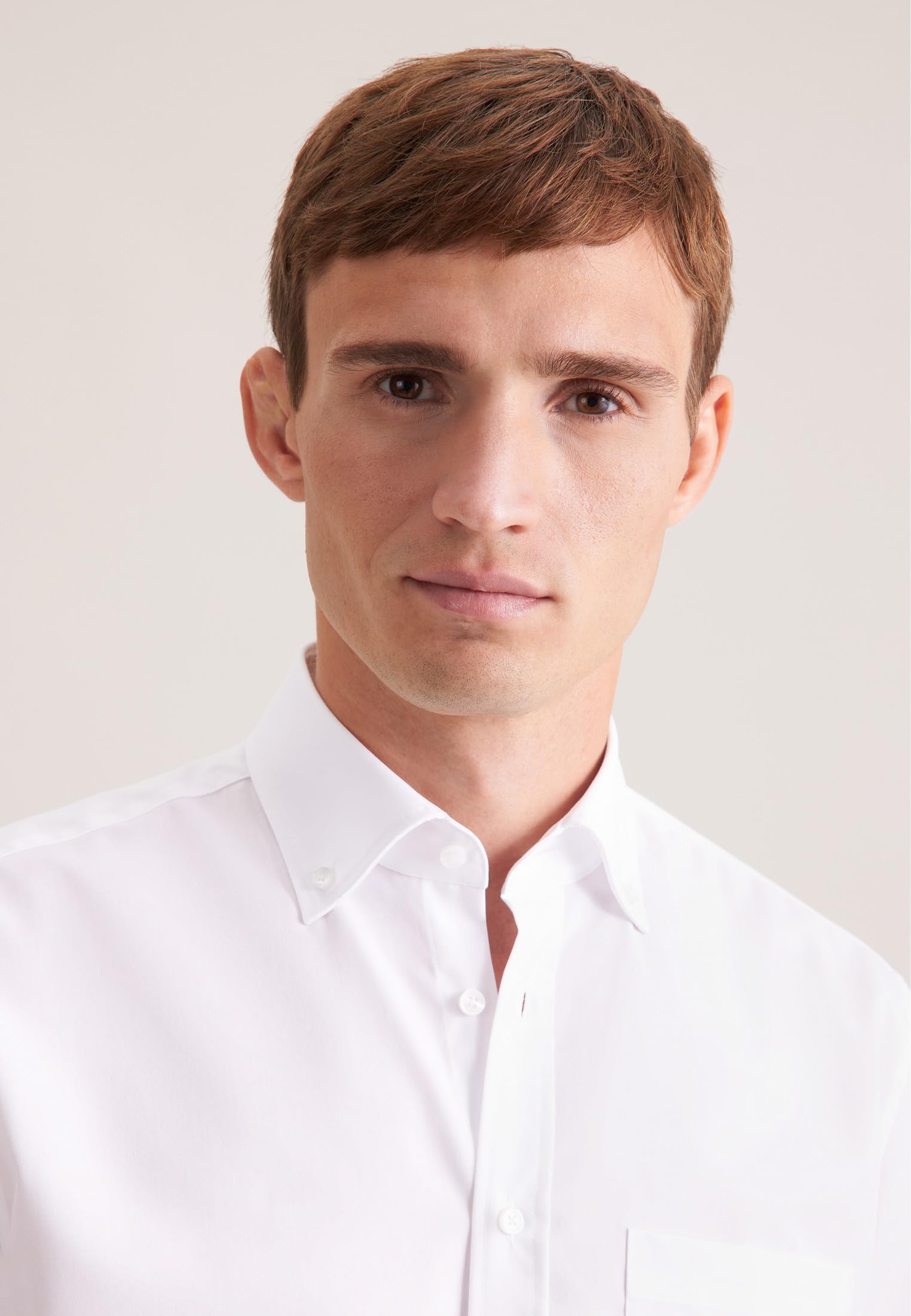 Seidensticker Camicia business da uomo - vestibilità regolare - no stiro - collo button down - manica lunga - 100% cotone