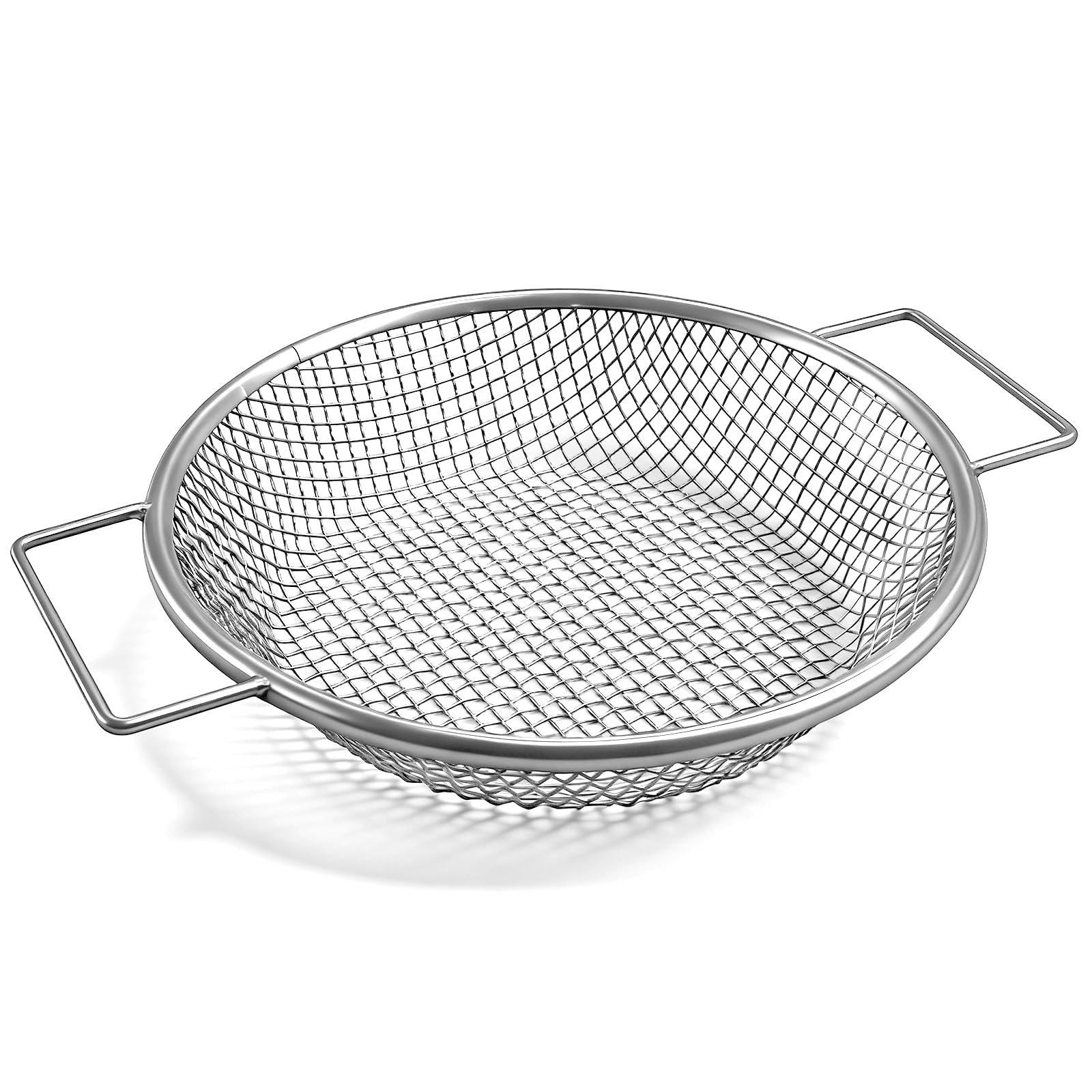 30cm Gartensieb Metall Kompostsieb Garten Sandsieb Rundes Erdsieb mit Griff, Durchwurfsieb 6mm Masche Sieb für Erde Sand Steine Kompost Schotter