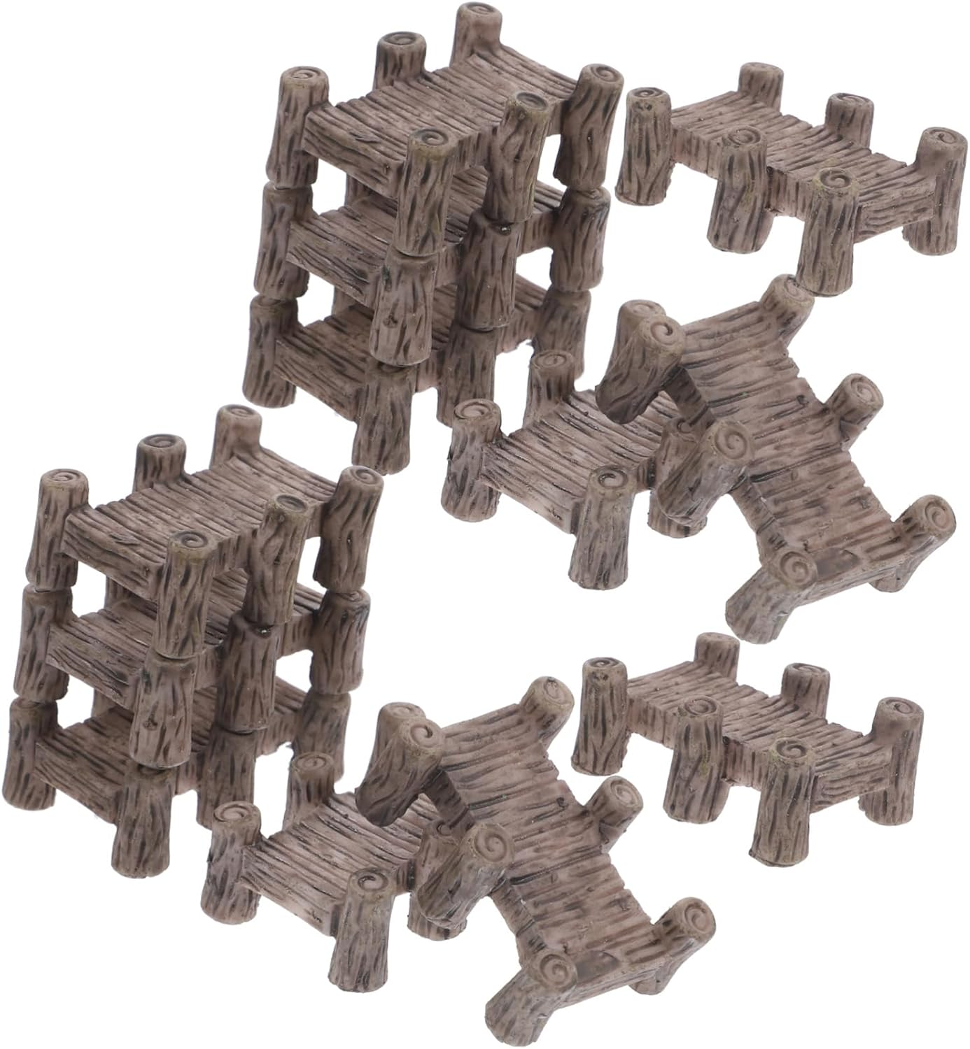 12pcs Decorative Miniature Bridge Resin Bonsai Model for Mini Garden