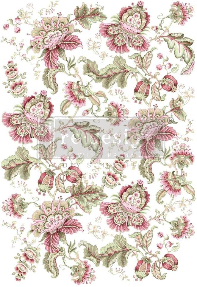 Prima Marketing Re-Design Decor Transfers 24"X35"-Boho Paisley