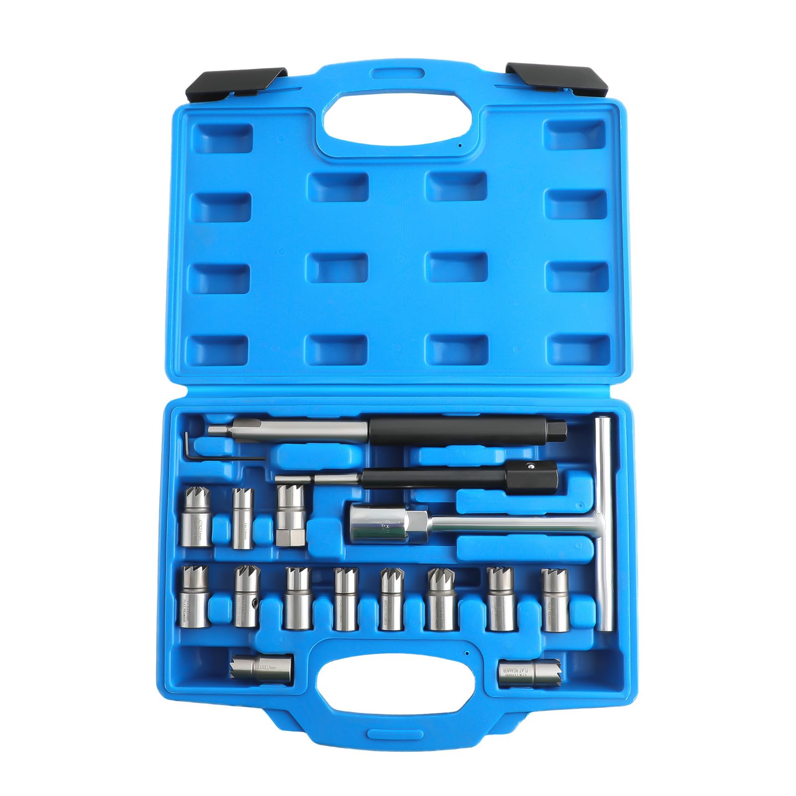 maXpeedingrods Injector Seats Cutter Set Universal Tool Kit 17p Engine timing tool kit sets new
