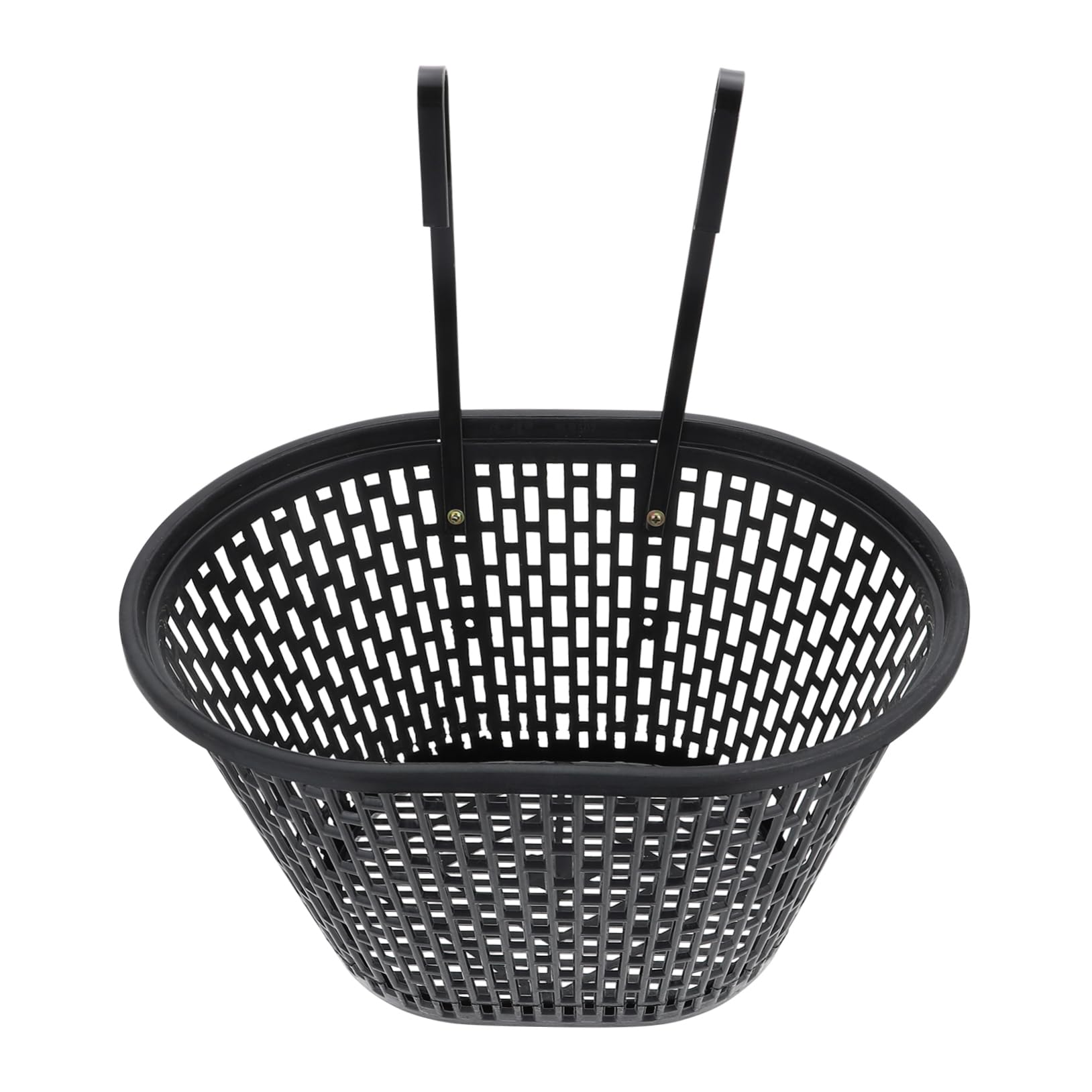 GRIRIW 1Set Rust Plastic Bike Basket Sturdy Handlebar Storage for Cycling Easy to Install Lightweight Convenient Detachable Design for Shopping Outdoor Activities