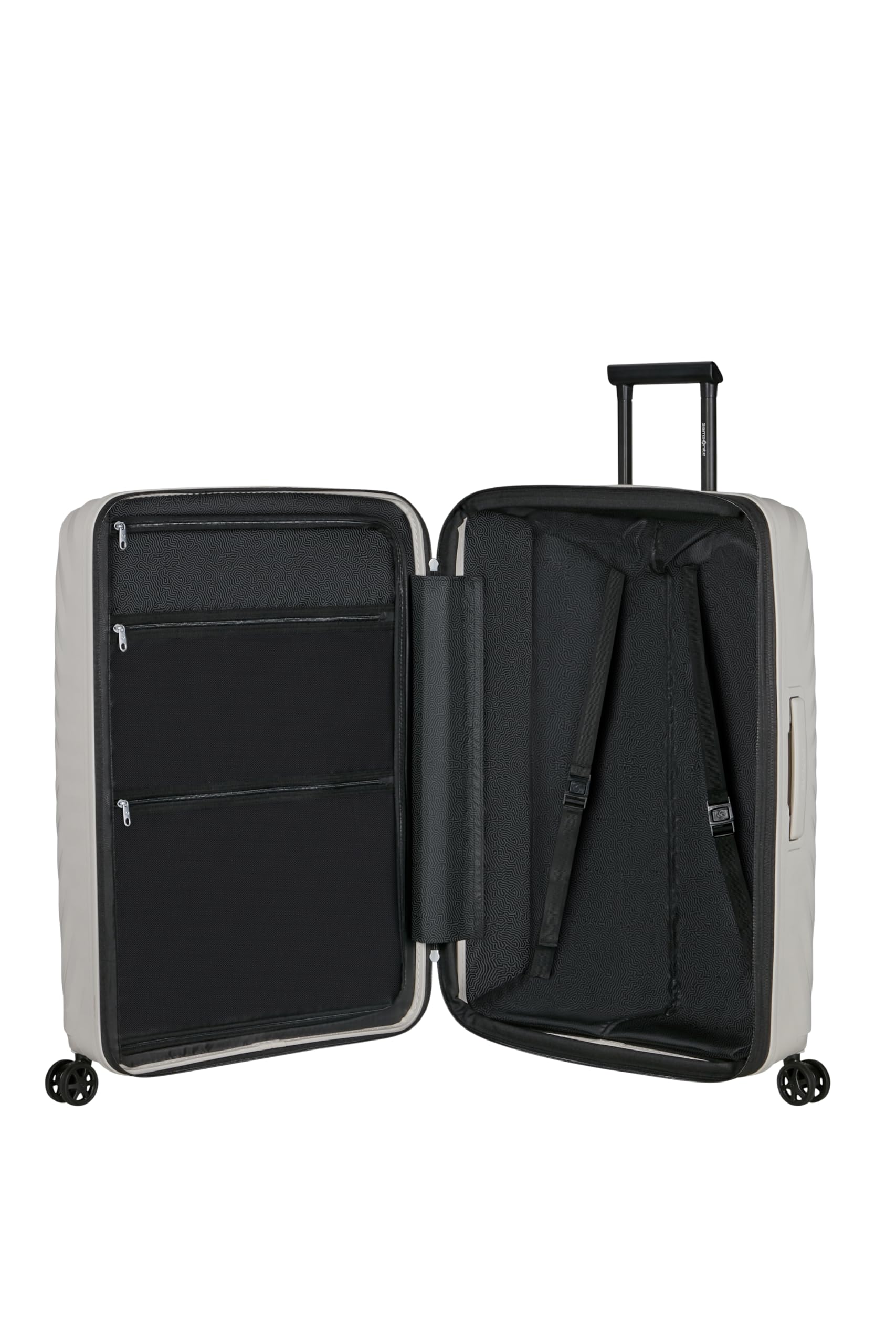 Samsonite Neo Flux - Spinner L, Valigia espandibile, 75 cm, 109/121 L, Beige (Warm Neutral)