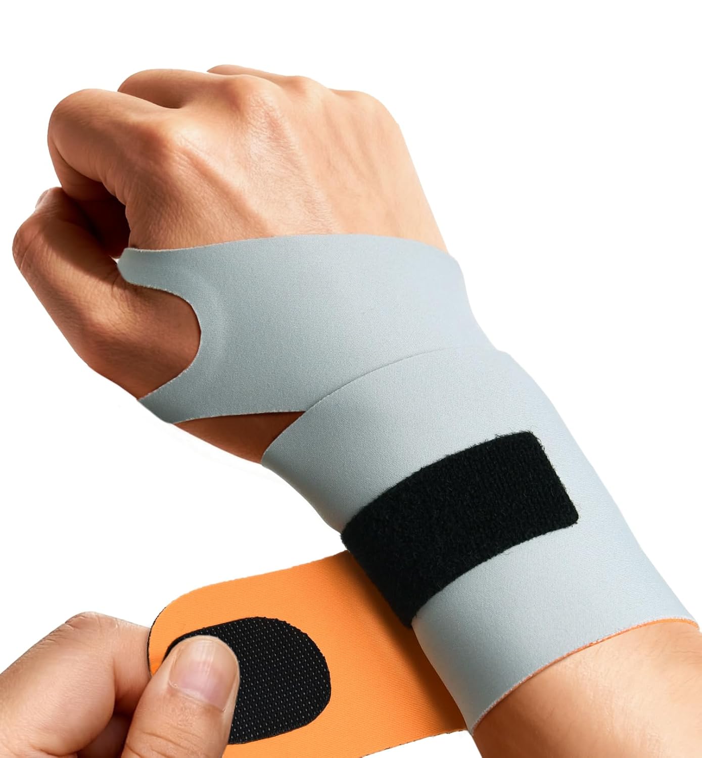 HiRui Ultra-Thin Elastic Wrist Brace Wrist Wraps, Compression Wrist Straps Support for Carpal Tunnel Arthritis Tendonitis Sprains Pain Relief Workout, Soft & Comfortable (Black (Pack of 1))