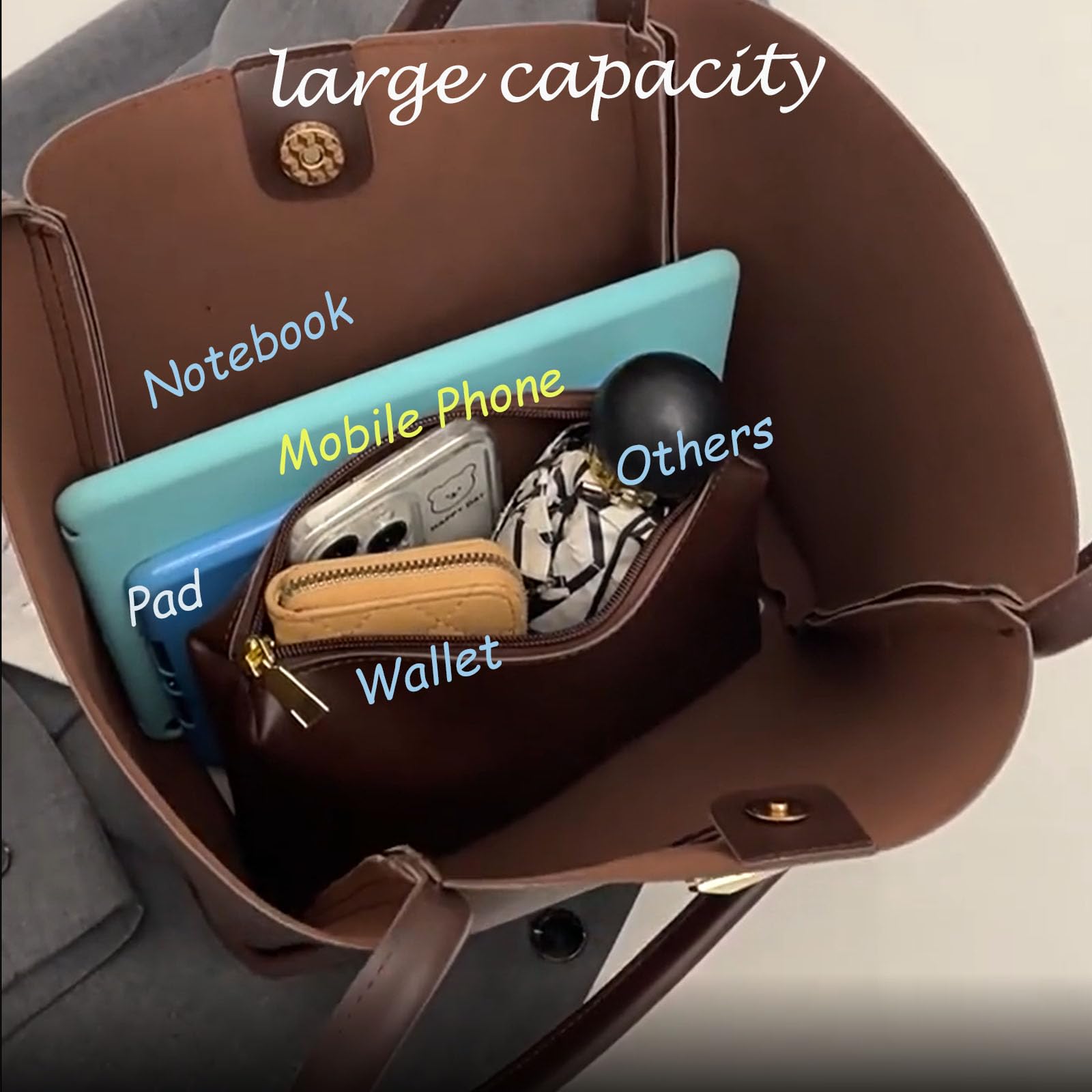 Bolsos de trabajo de moda para mujeres, bolsos de trabajo para mujeres ligeras, bolsos de computadora impermeables y otras bolsas de almacenamiento