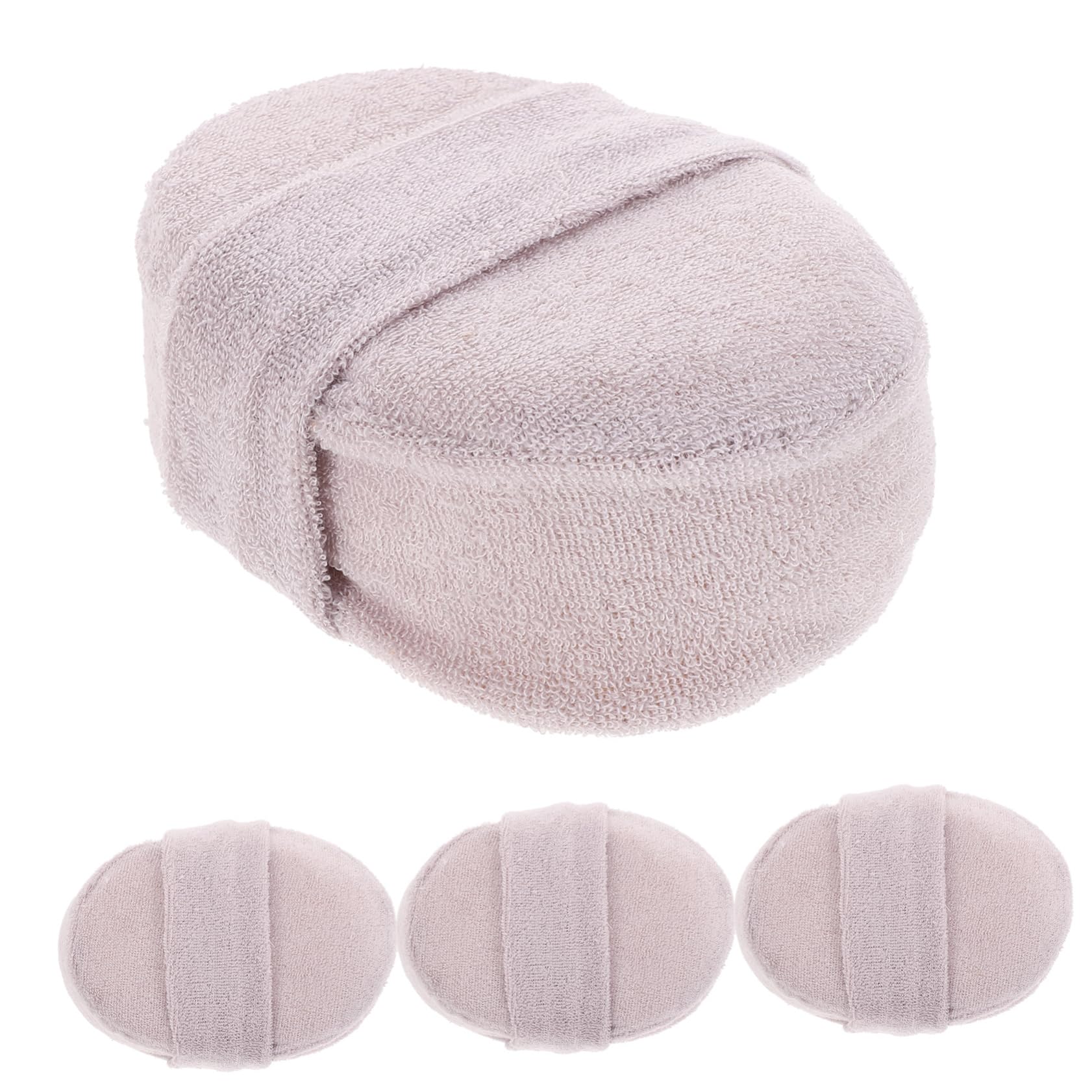 Didiseaon 12pezzi Spugne Esfolianti Luffa Naturale Panni Doccia Per Uomo e Donna Scrubber Morbido Per Bagno Pad Per Esfoliazione Della Grigio