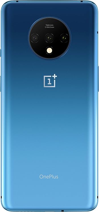 OnePlus 7T Smartphone Glacier Blue 8 GB RAM + 128 GB Speicher 166 cm AMOLED Display 90Hz Screen Triple Kamera + Front-Kamera Warp Charge 30 – Frankreich