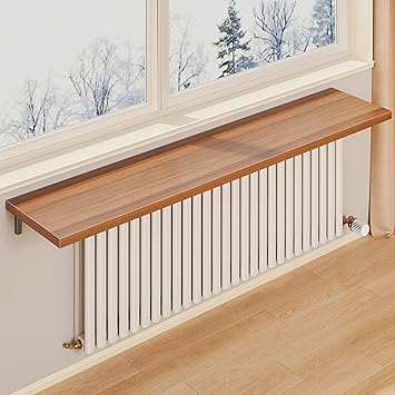 Wooden Radiator Top Shelf, Over Radiators Shelfs, Wall MountedShelf Heater Covers, Modern StyleRadiator Covers for Living Room Bedroom Hallway20x60cm/8x23.6in