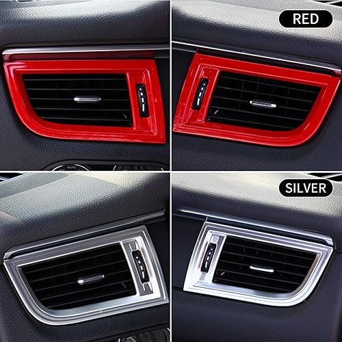 Miniatura 4 de Marco de salida de aire lateral para Porsche Macan 2014 2015 2016 2017 2018 2019 2020 2021 2022 2023 automotriz Accesorios interiores ABS 4 piezas