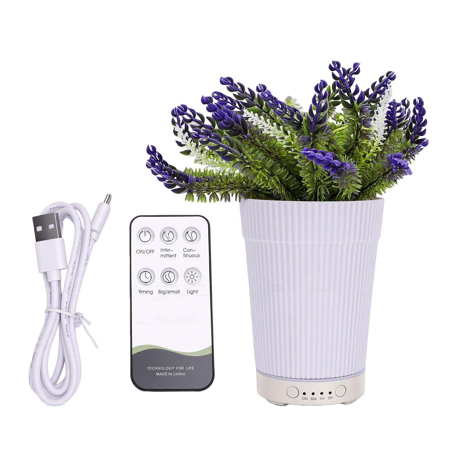 Cocoarm Ultraschall Aromadiffusor, 200ml mit Fernbedienung (Lavendel)