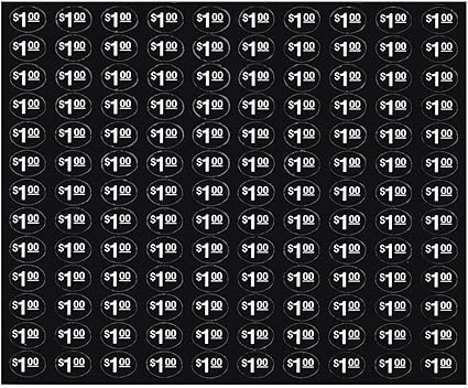 amazon com vending machine price labels generic soda snack 1 00 black quantity 130 industrial scientific