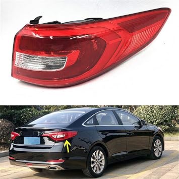Tail Light Compatible with Hyundai Sonata 2015 2016 2017 Replaces 92402C2000 HY2805129 Right Passenger Side Not fit for sports version