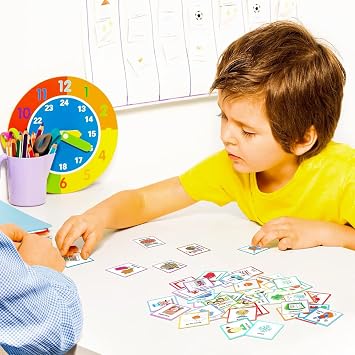 Visual Timetable for Home,Visual Timetable for kids,Practical Routine Chart for Children with 60 Durable Visual Pecs Cards, Support for Autism, ADD, Learning Difficulties, Early Years Transitions