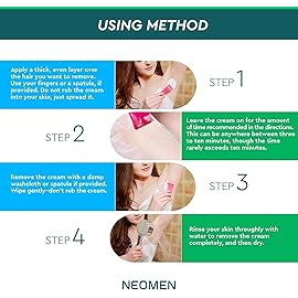 Hair Removal Cream for Men & Women: Painless Depilatory for Sensitive Skin & Intimate Areas, Moisturizing with Aloe Vera & Vitamin E, Safe for Face, Underarms, Bikini, Arms (3.7 Fl Oz (Pack of 2))