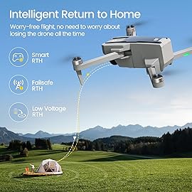 Holy Stone HS440G Drones with Camera for Adults 4k, Under 250g, FPV RC Quadcopter with Brushless Motors, 5GHz Transmission, Auto Return, Follow Me, Waypoints, Foldable Camera Drone for Beginners