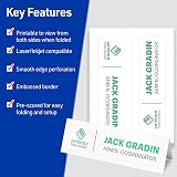 Avery Printable Tent Cards, 3.5" x 11", Matte White, 50 Place Cards – view 2