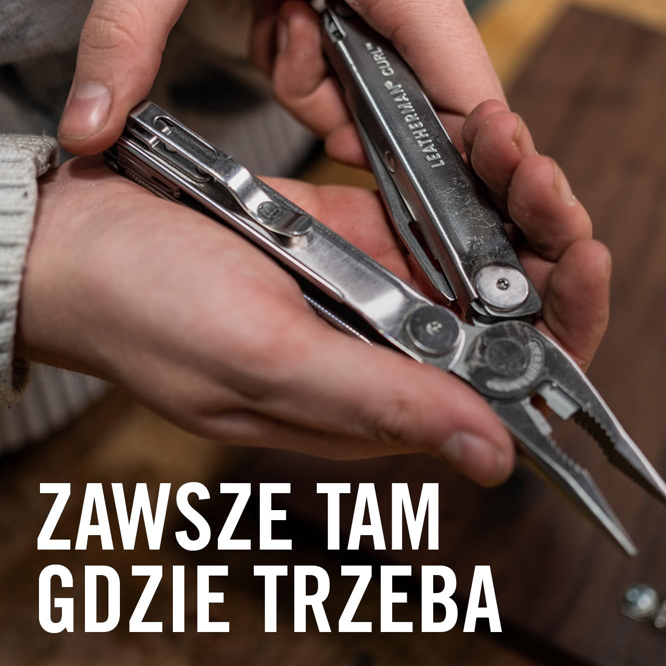 Leatherman Multitool Curl, Stal Nierdzewna | 15 Narzędzi do Outdooru i Kempingowania