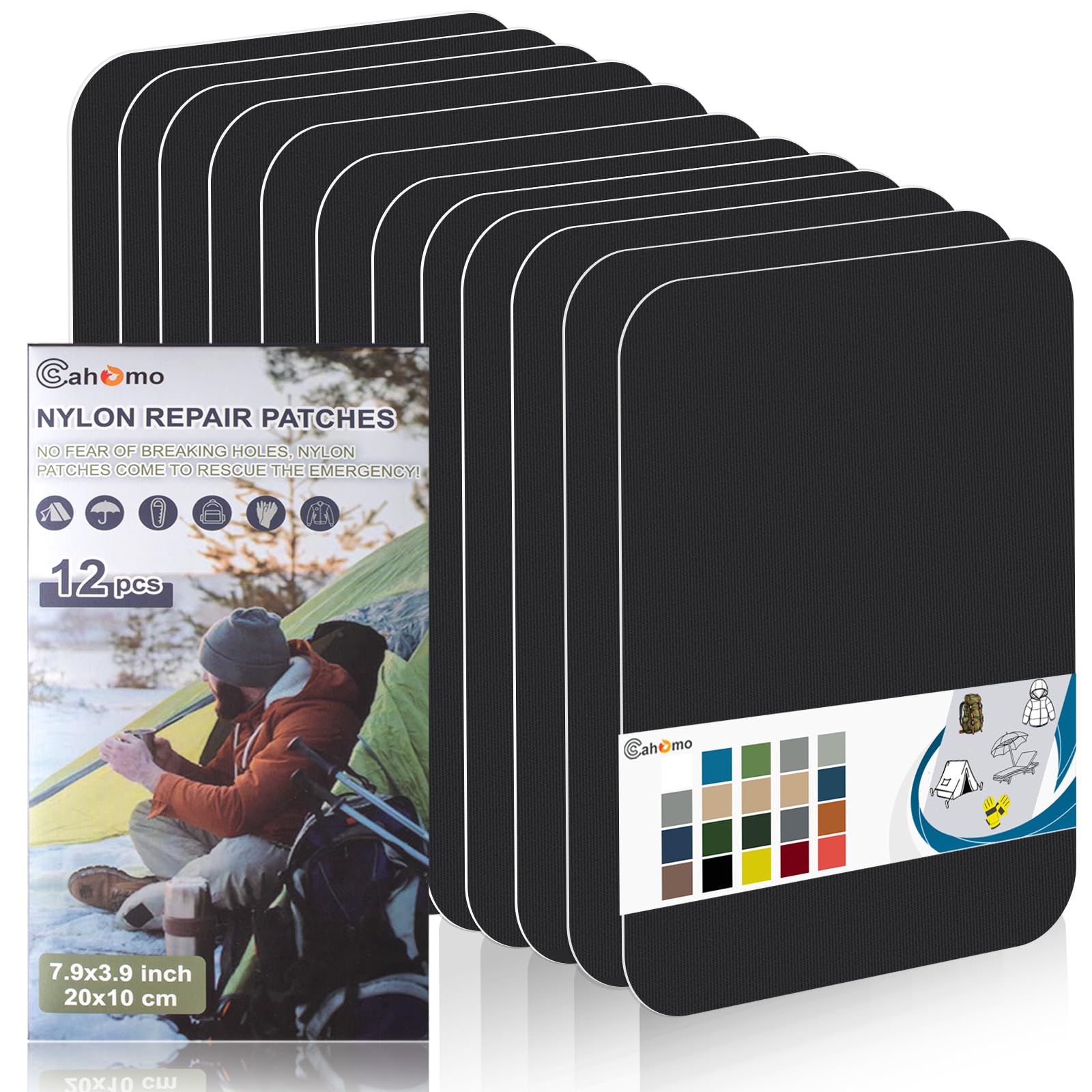 Toppe Autoadesive In Nylon Cahomo - 7.6x200 Cm, Impermeabili, Per Riparare Tende, Giubbotti, Zaini - Foto 4