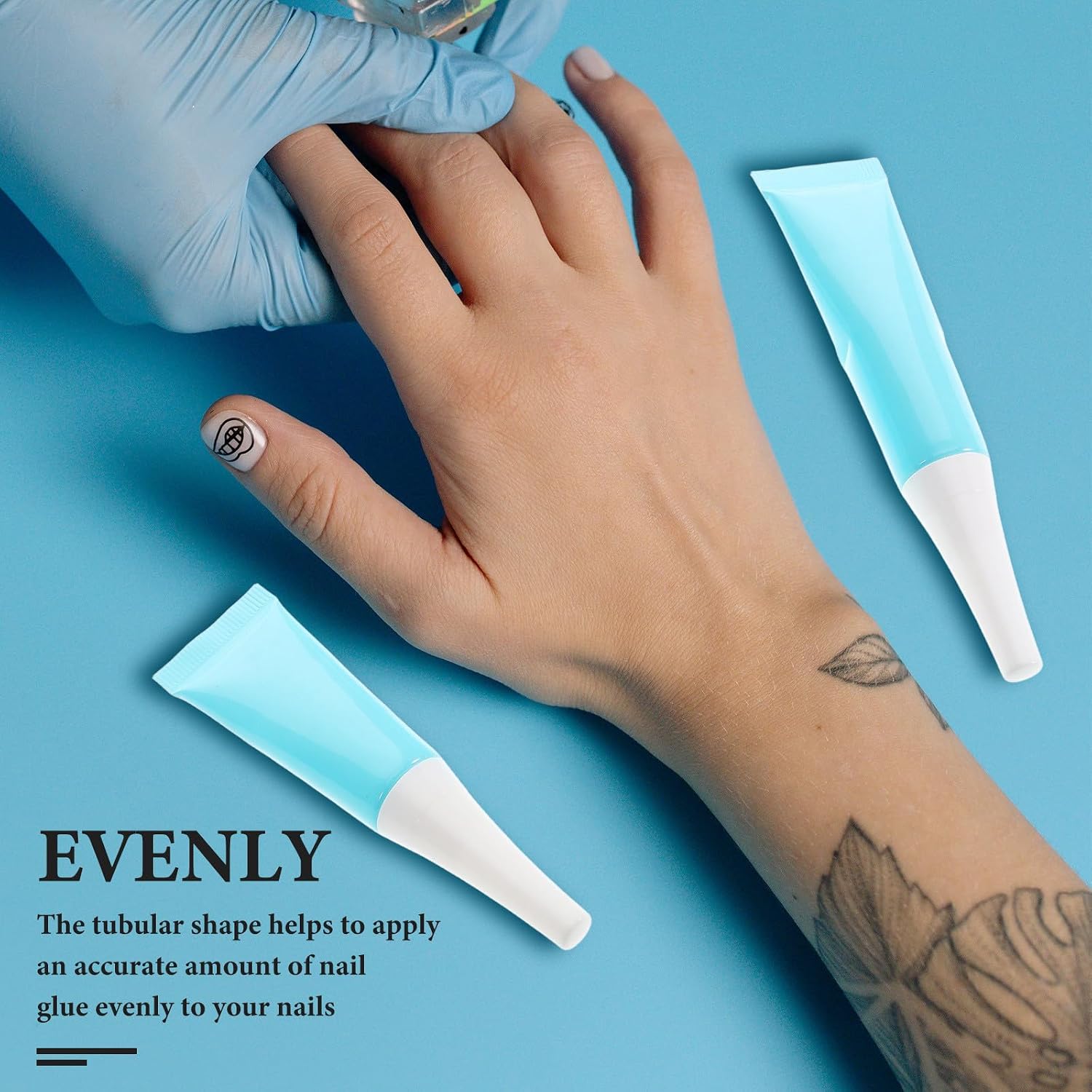Professional Nail Glue 2pcs 10g 5G for Nail Tips and Rhinestones Halloween