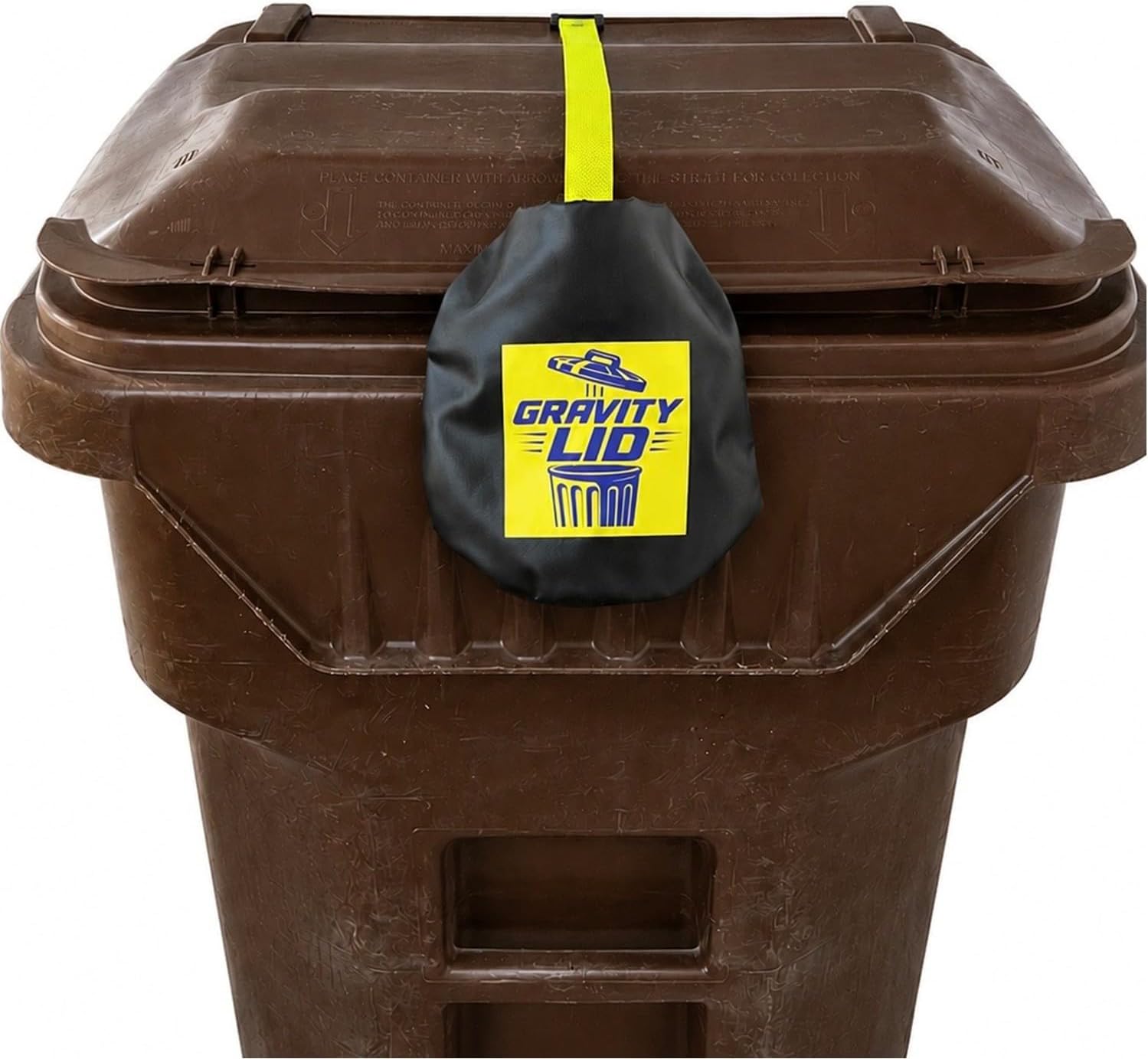 Keyfit Gravity Lid Lock – Windproof, Weighted Lid for Over‑Filled Trash Bins