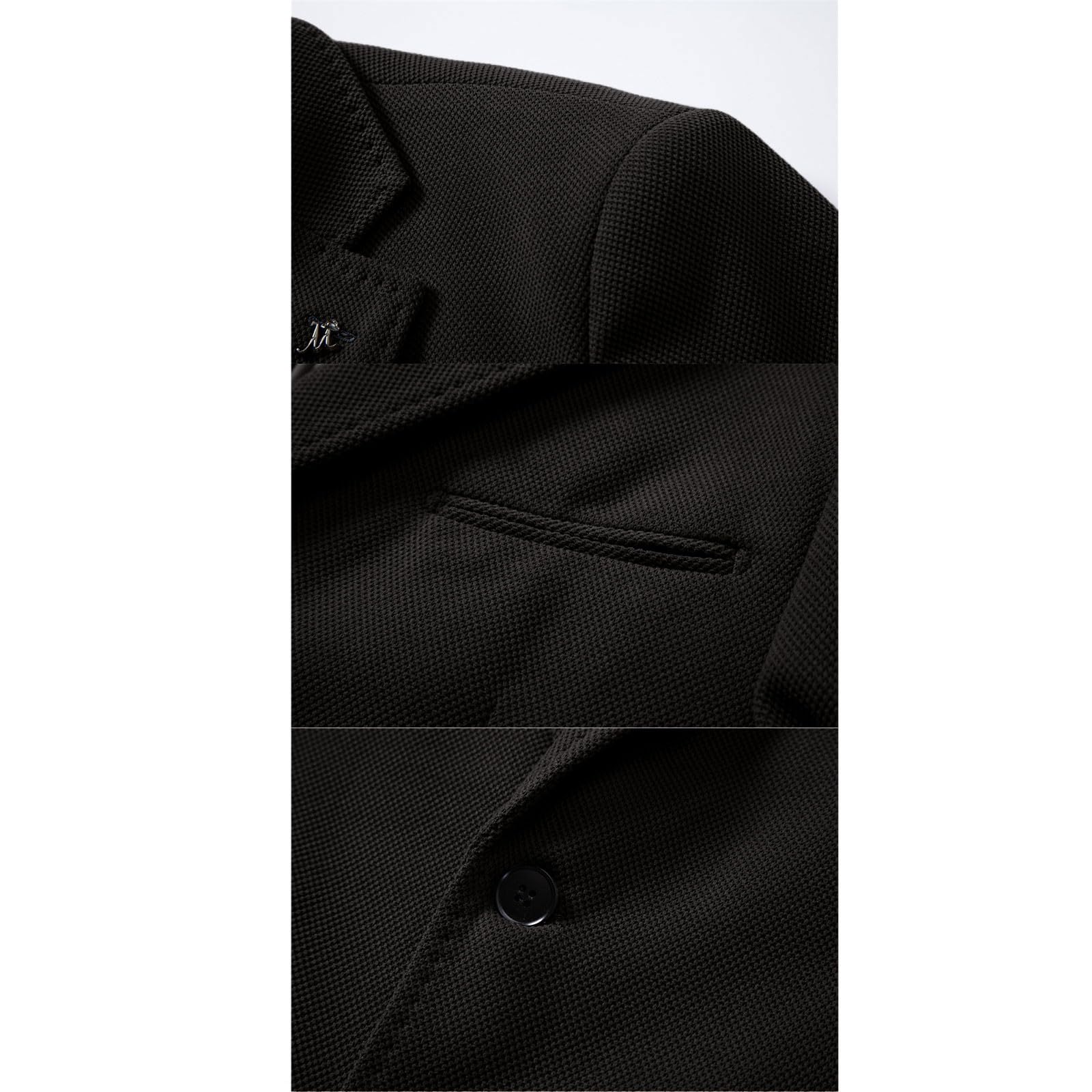 Chaquetas occidentales para hombre, chaqueta formal para hombre, chaqueta de solapa ajustada, chaqueta clásica versátil de color sólido, cuello en V, botonadura única, abrigos casuales de negocios de