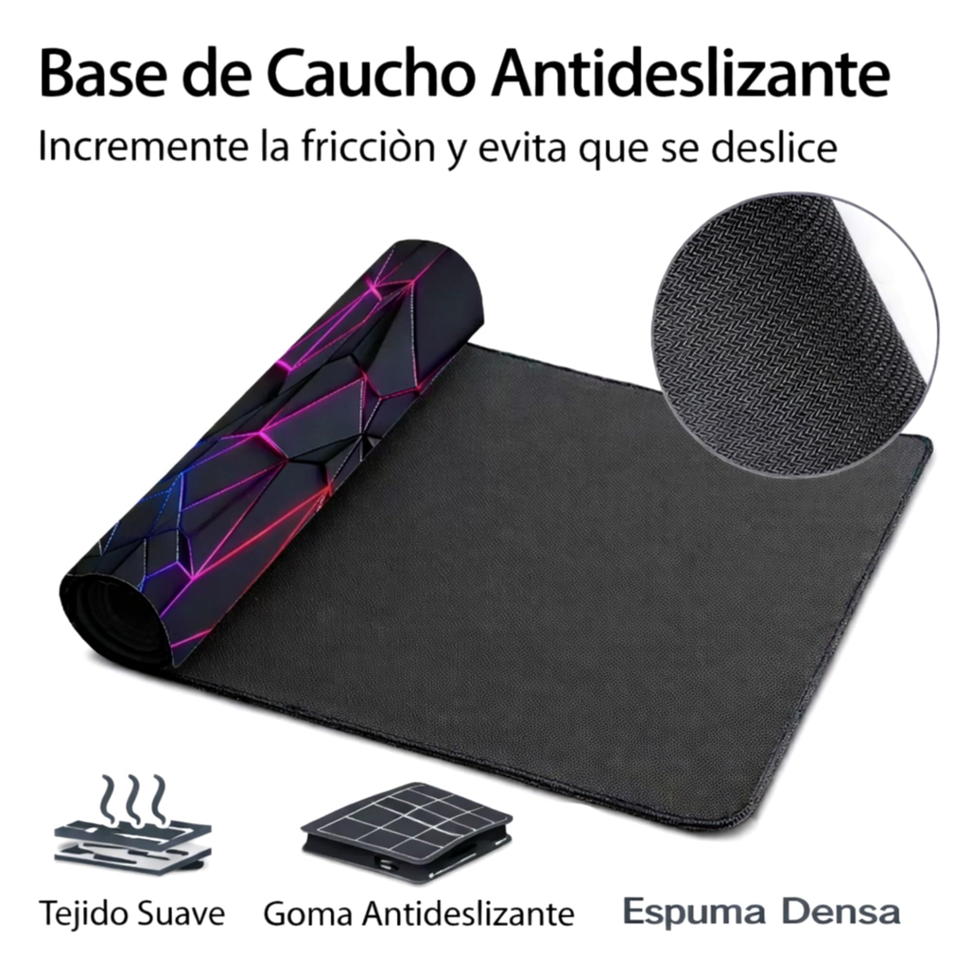 Alfombrilla de Escritorio Gaming XXL 900x400 mm | Tapete para Escritorio y Alfombrilla de Ratón Grande | Mouse Pad Gaming Antideslizante, Cubre Escritorio Ideal para Decoración Gamer y Oficina