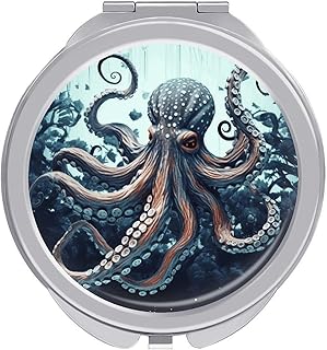 Cool Octopus Travel Makeup Mirror 1x/2x Magni...